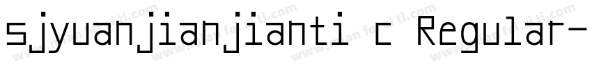 sjyuanjianjianti c Regular字体转换